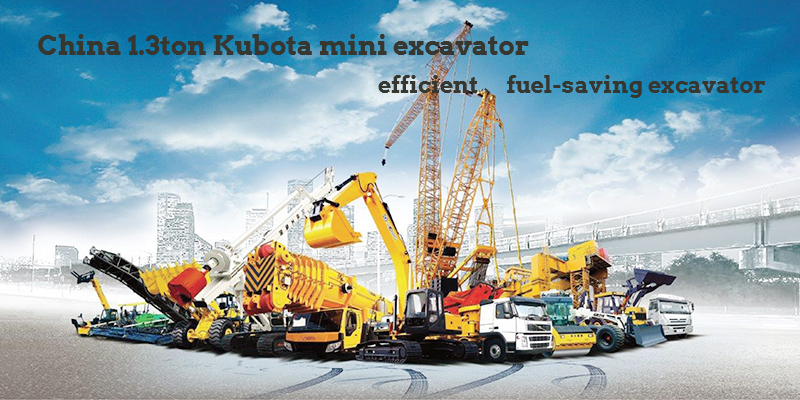 Let China 1.3ton mini crawler excavator be equipped with a Kubota engine and become a powerful partner in your engineering construction