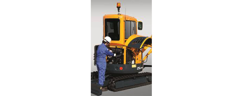 maintenance of small mini excavators