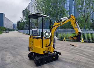 1000kg Mini Excavator With Euro 5 Diesel Engine Video